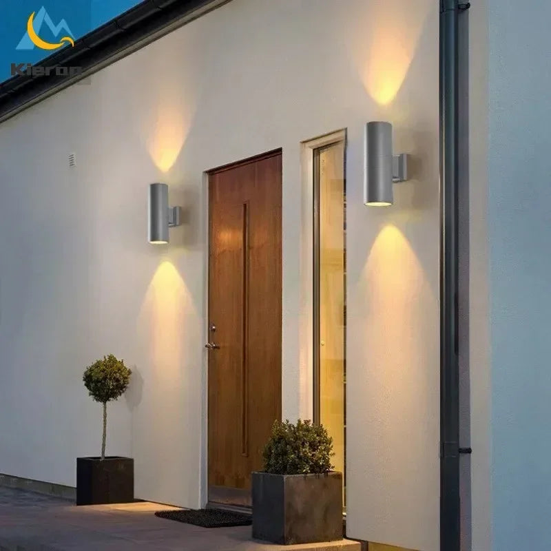 Afralia™ Waterproof LED Wall Lamp, Modern Cylinder Wall Lights for Bedroom, Study, Living Room