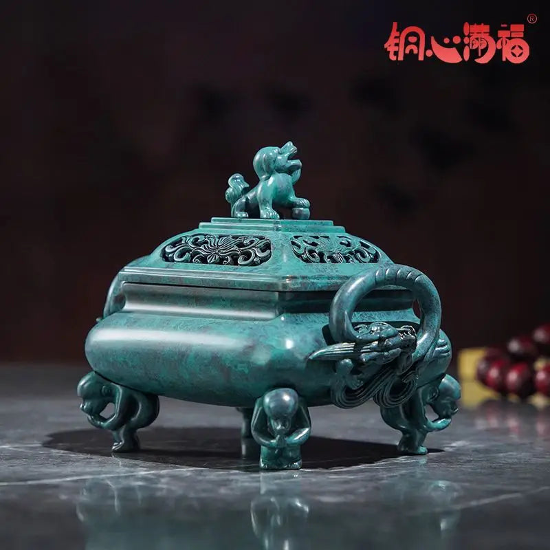 Afralia™ Aromatherapy Brass Incense Stove for Home and Office Decoration