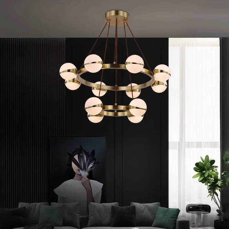 Afralia™ Modern LED Pendant Chandelier for Living & Dining Room Indoor Lighting