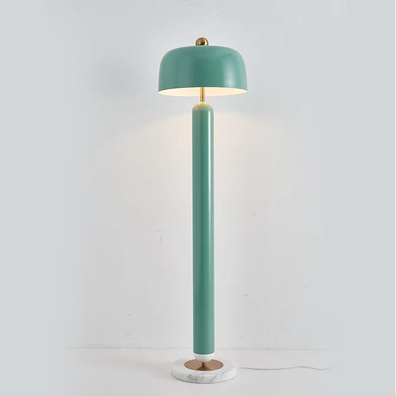 Afralia™ Minimalist Mushroom Floor Lamp in Green/Pink for Living/Model Room and Bedroom