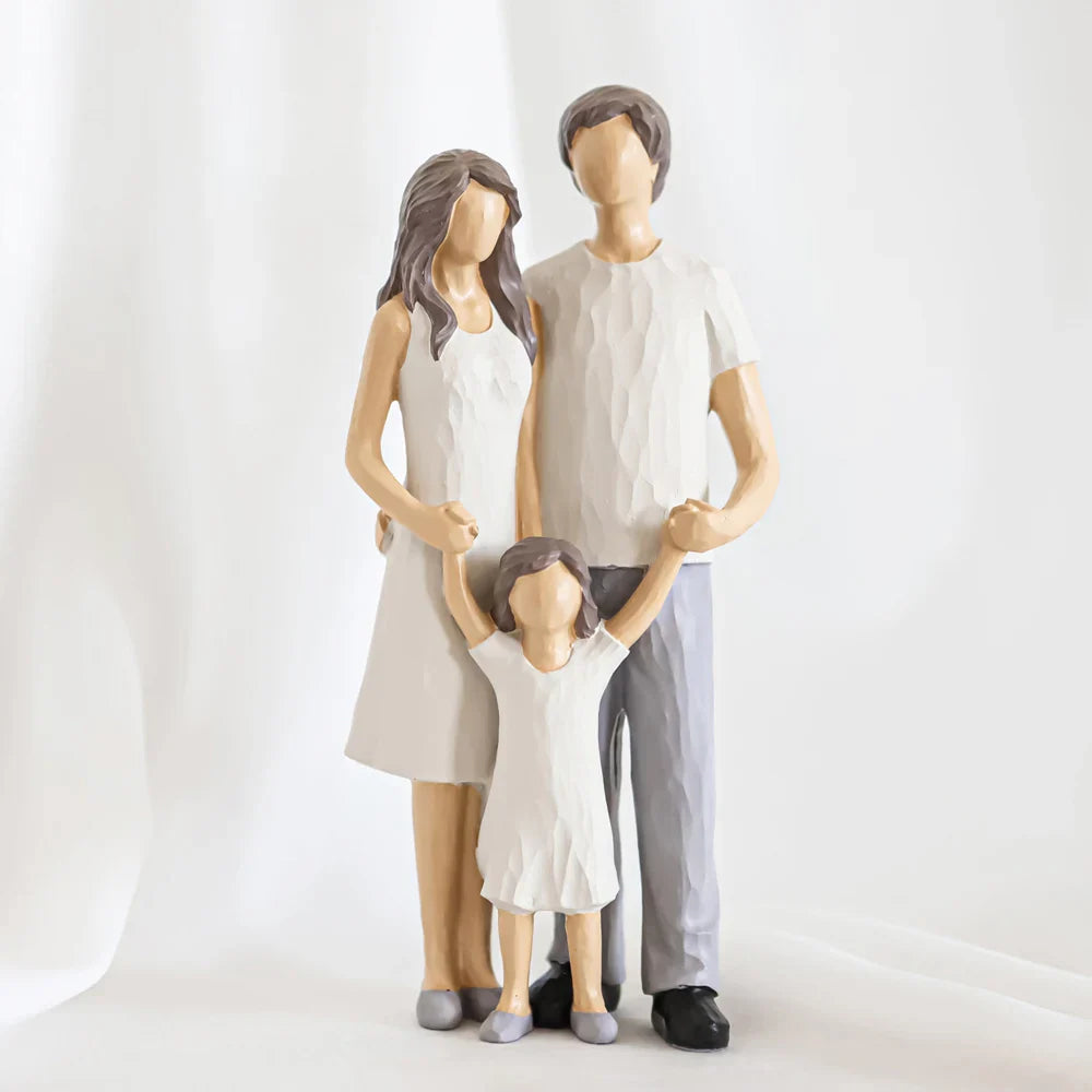 Afralia™ Serene Mother, Yoga Woman & Bust Sculpture Set - Hand-painted Miniatures art Gift