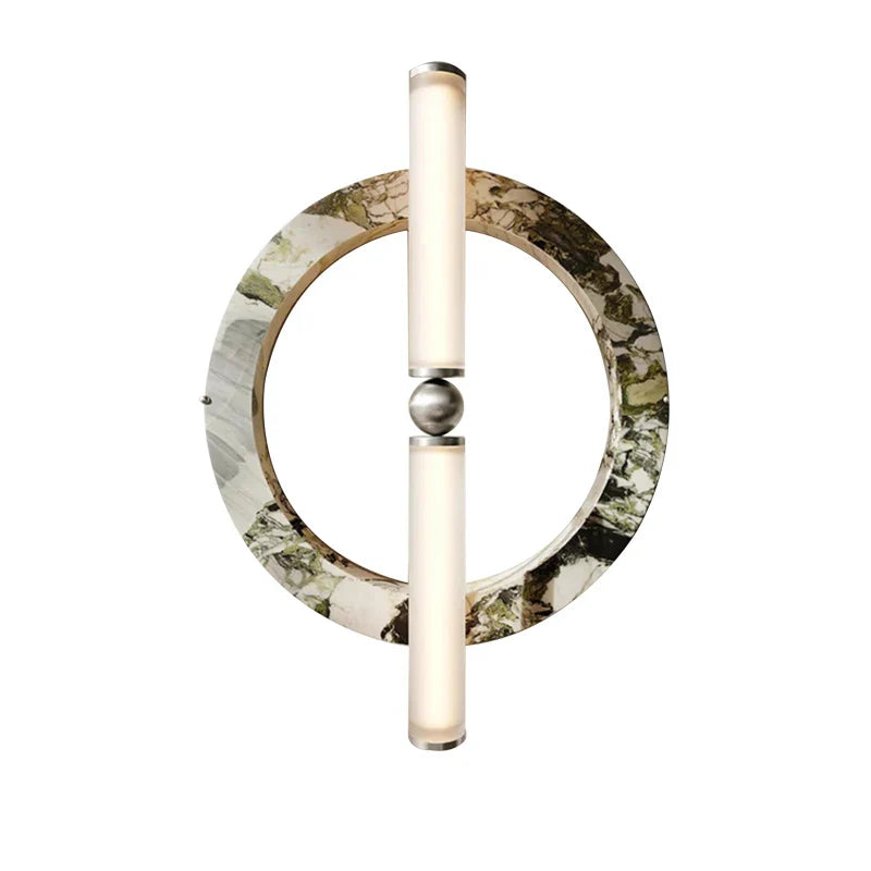 Afralia™ Green Black Marble Wall Lamp for Home and Cafe Decoration