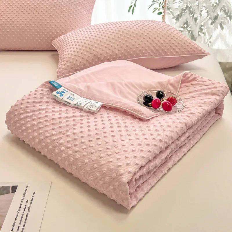 Afralia™ Cooling Massage Blanket for Home Double Single Bed Comforter