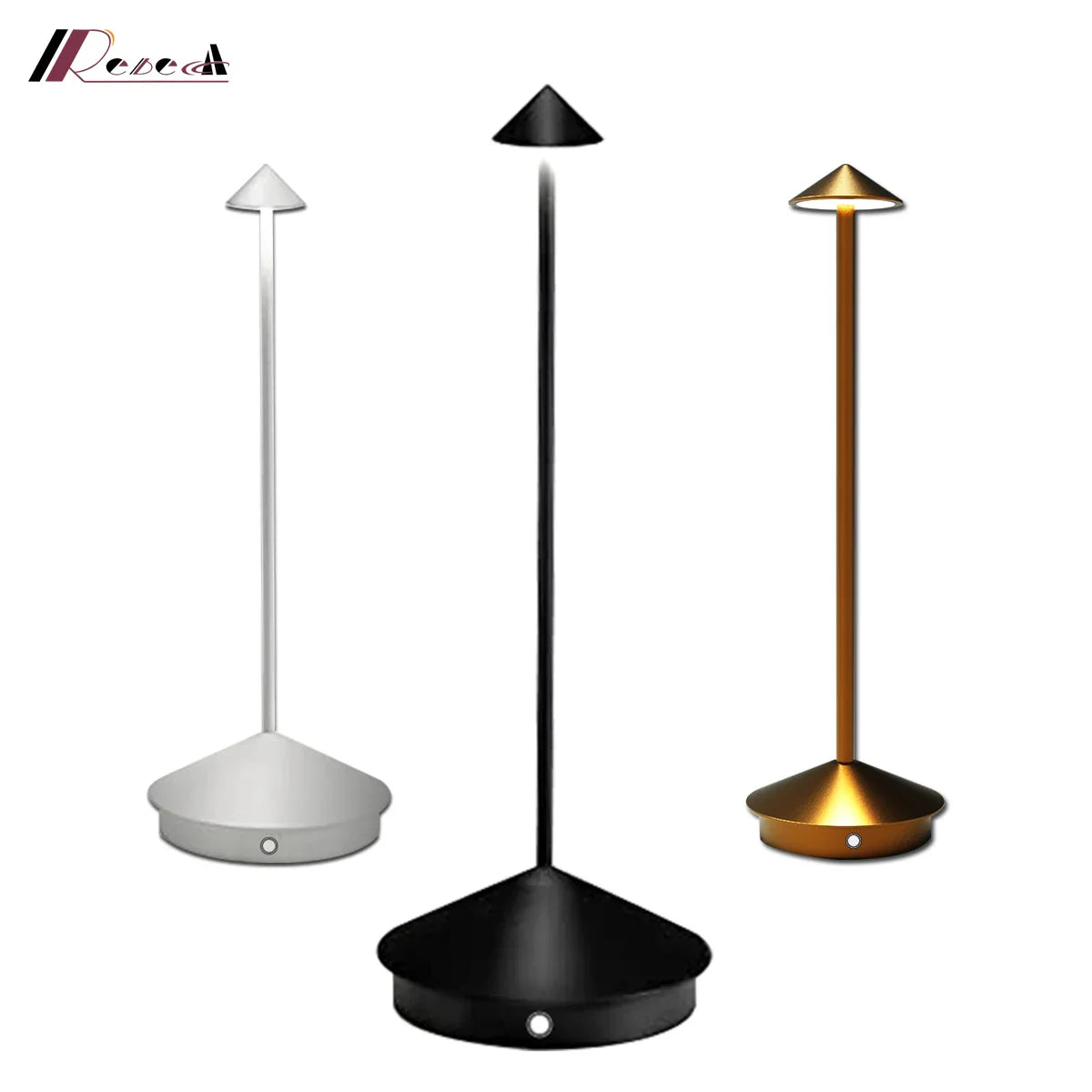 Afralia™ Touch LED Rechargeable Table Lamp for Dining, Hotel, Bar, Coffee - Decorative Desk Lamp