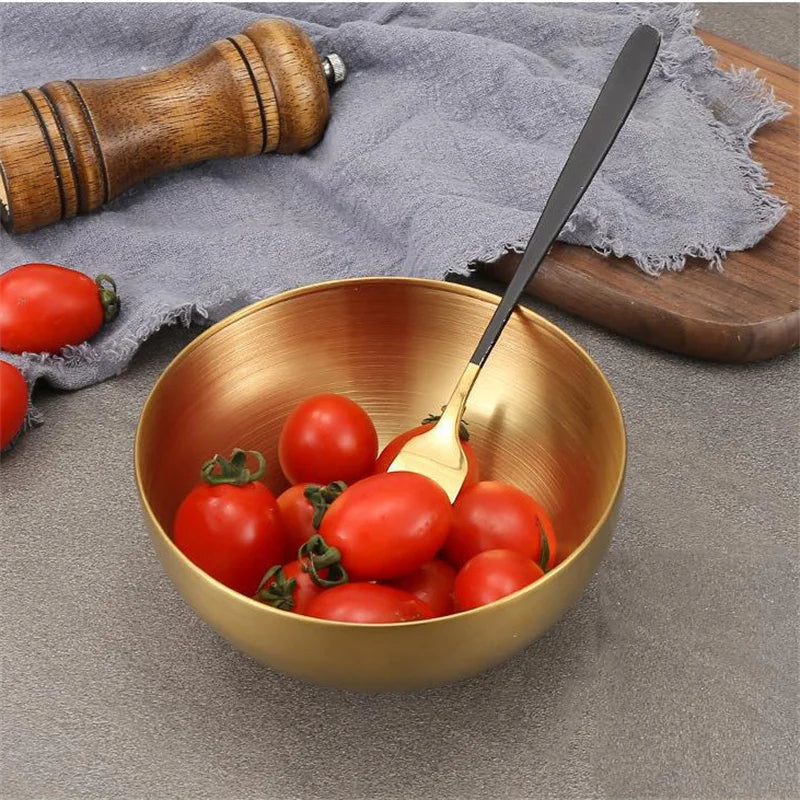 Afralia™  Stainless Steel Mixing Bowls Set for Soup Salad Noodle Ramen Rice