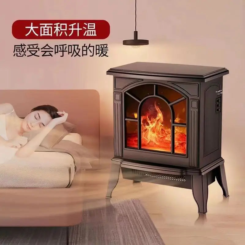 Afralia™ 3D Flame Electric Fireplace Heater | Instant Heat | Wide-Area Airflow | Modern Home Stove