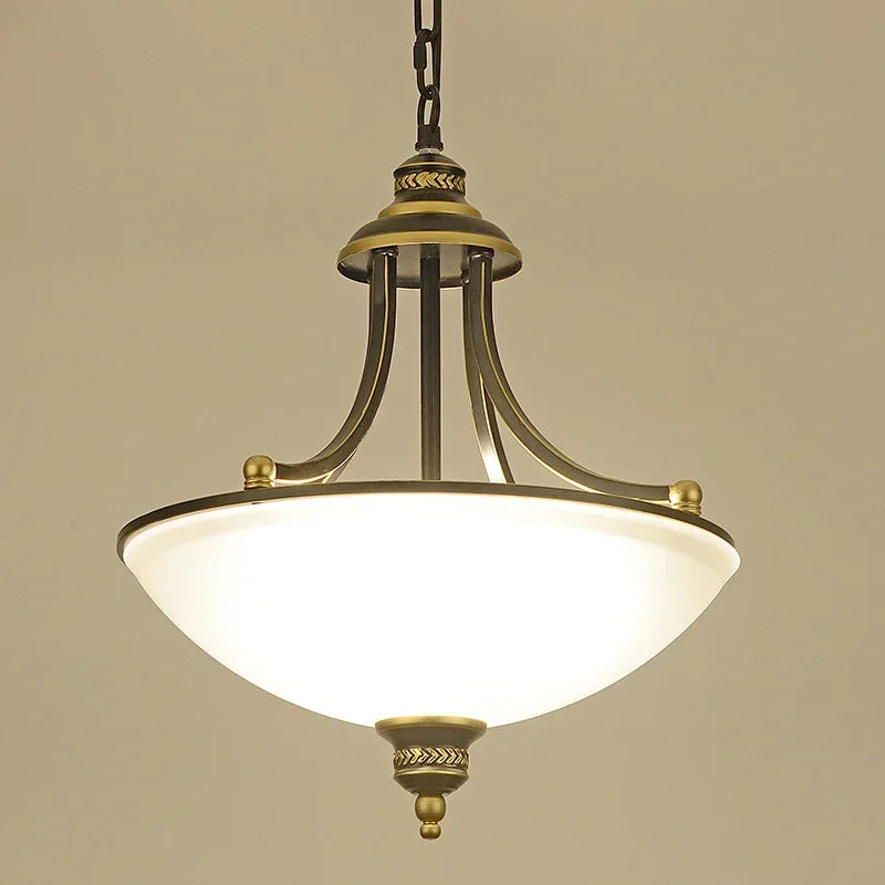 Afralia™ Retro Iron Ceiling Chandelier LED Light for Living Room Dining Room Decor