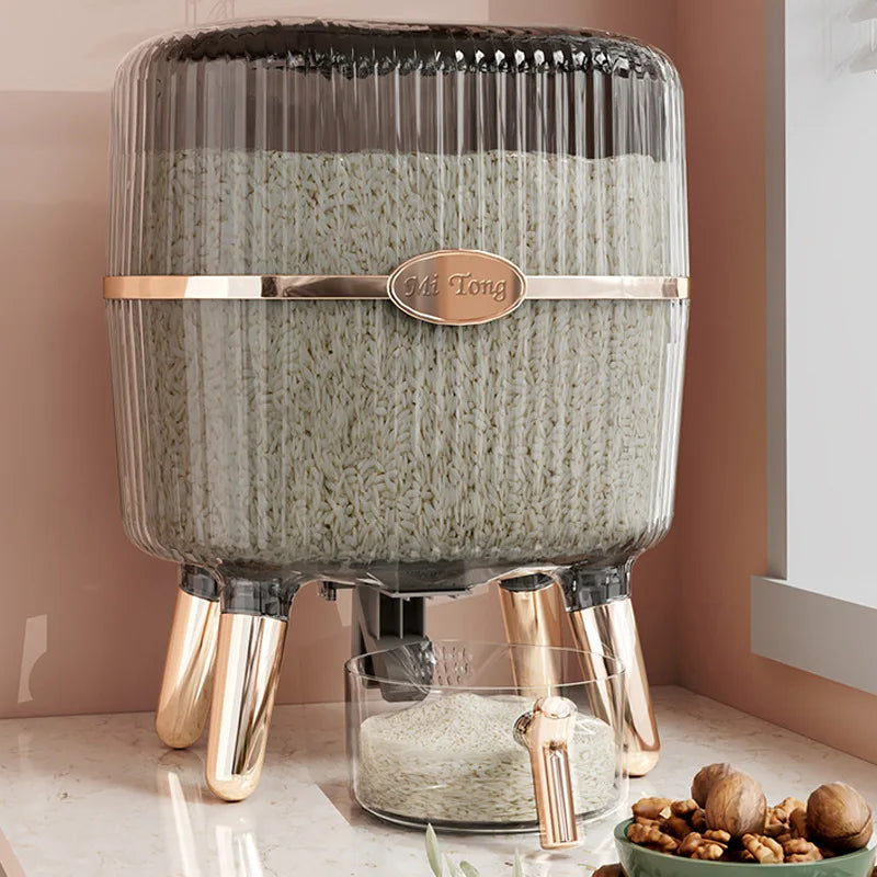 Afralia™ Rice Grains Storage Box Insect-Proof Moisture-Proof Sealed Kitchen Container Jar