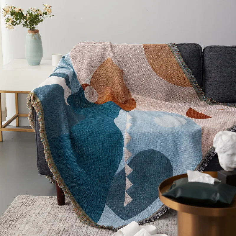 Afralia™ Nordic Knitted Throw Blanket - Multi-Functional Sofa Towel and Bed Cover for Home Decor and Travel