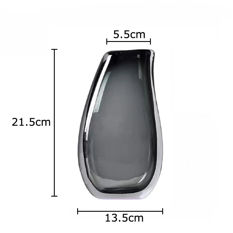 Afralia™ Double Glass Vase Hydroponic Flower Pot: Desk Decor, Floral Arrangement Aesthetics