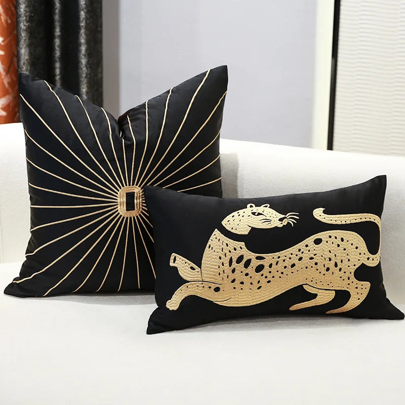 Afralia™ Embroidery Pillow Covers 50cm x 50cm Decorative Home Hotel Pillow Case