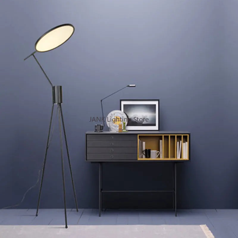 Afralia™ Triangle Nordic LED Art Floor Lamp for Bedroom Living Room Study Reading