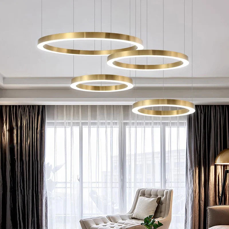 Afralia™ Modern LED Pendant Light for Living Room and Dining Room Chandeliers
