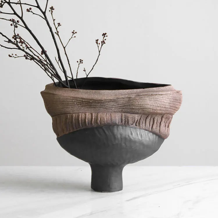 Afralia™ Resin Vase: Handmade Irregular Flowerpot for Home Decor & Flower Arrangements