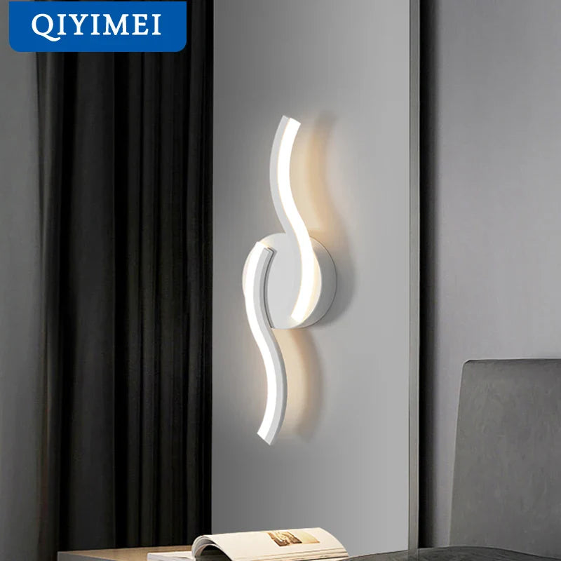 Afralia™ LED Wall Sconces White Fixtures for Bedroom Aisle Bedside Table Closet Lighting
