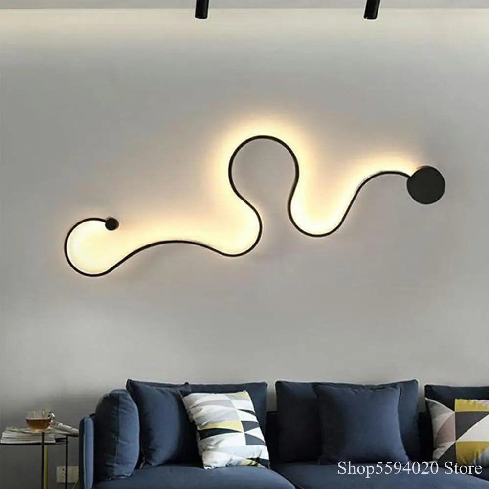 Afralia™ LED Wall Lamp Art Design Ceiling Light for Living Room Hallway