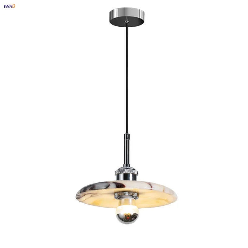 Afralia™ Luxury Stone LED Pendant Chandelier - Modern Nordic Design for Foyer, Hallway, Balcony