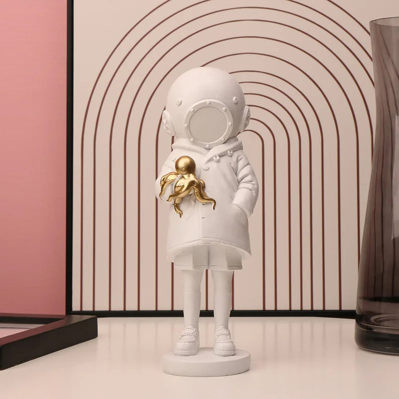 Afralia™ Diver Sculpture Ornament: Modern Home Office Decor Gift