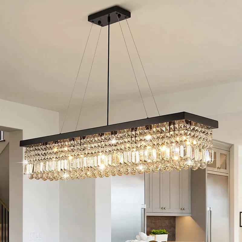 Afralia™ Crystal Chandeliers: Modern LED Ceiling Pendant Light for Elegant Home Decor