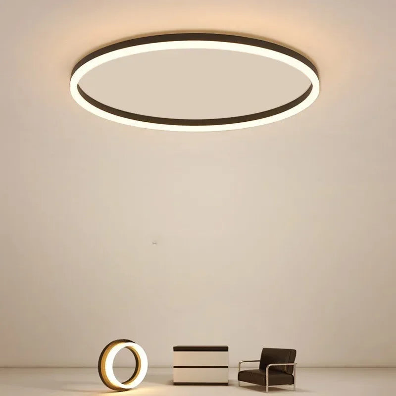Afralia™ Circular LED Ceiling Lights for Home Decor and Indoor Lighting