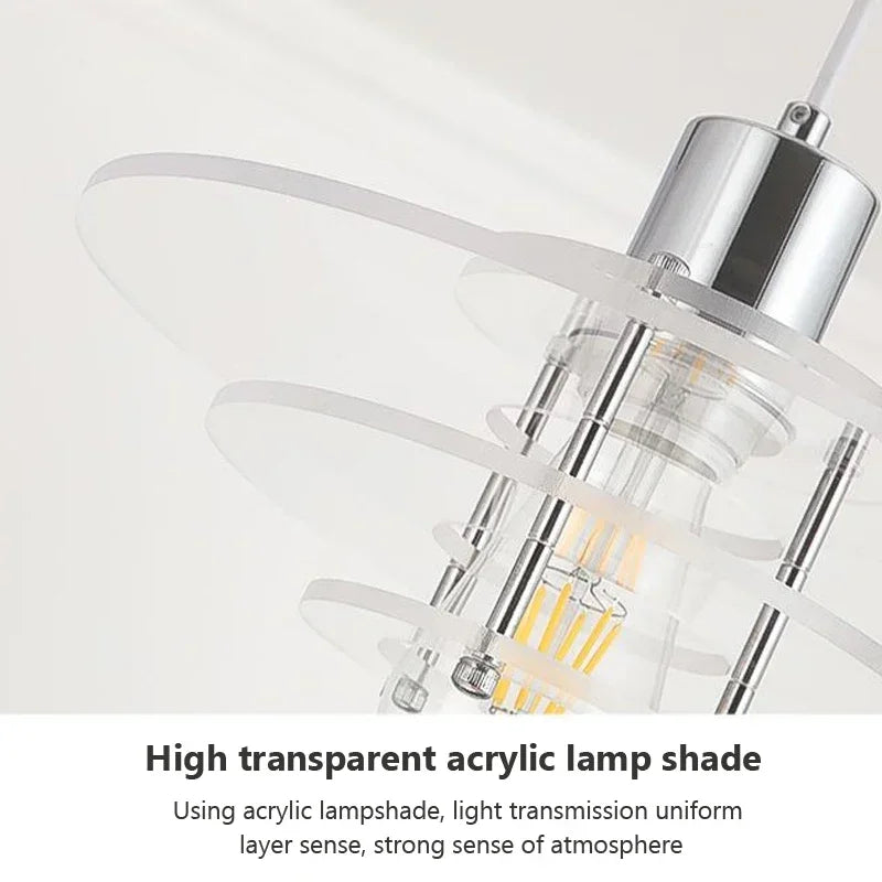 Afralia™ Modern LED Pendant Light | Acrylic Macaron Hanging Lamp