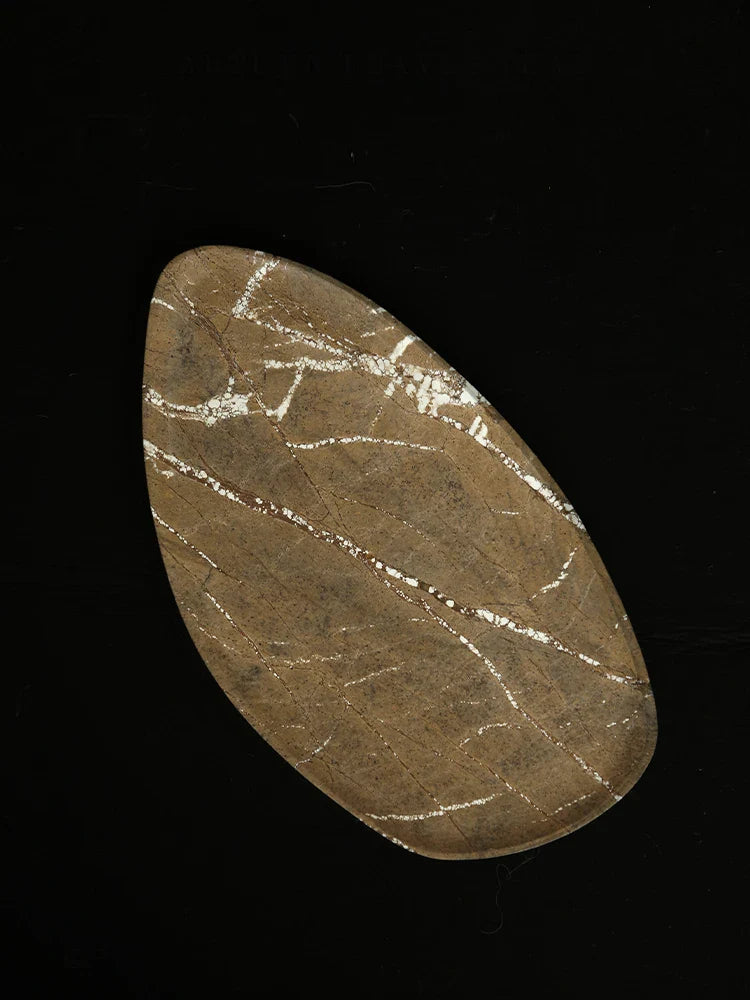 Afralia™ Rainforest Brown Marble Luxury Tray - Home Decor for Bathroom Vanity