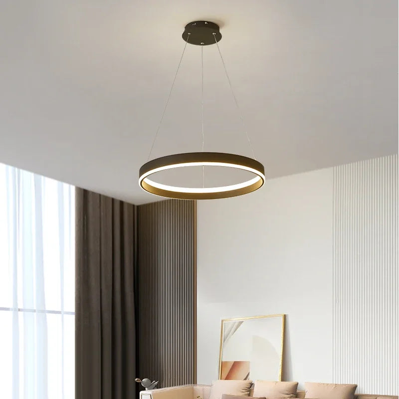 Afralia™ LED Pendant Lamp: Modern Minimalist Style for Bedroom, Kitchen & Foyer