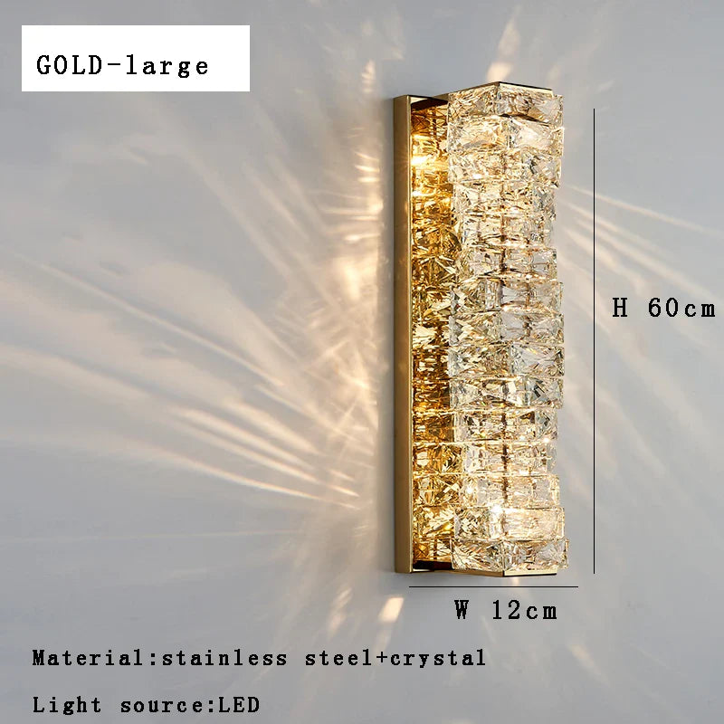 Afralia™ Crystal Wall Sconce Lamps: Luxury Indoor Wall Lights for Modern Room Decor & Bedside Lighting.