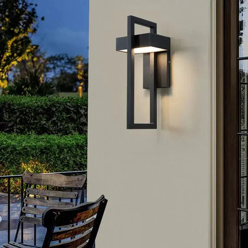 Afralia™ Stainless Steel Outdoor Wall Lamp for Villa Courtyard Porch Lighting