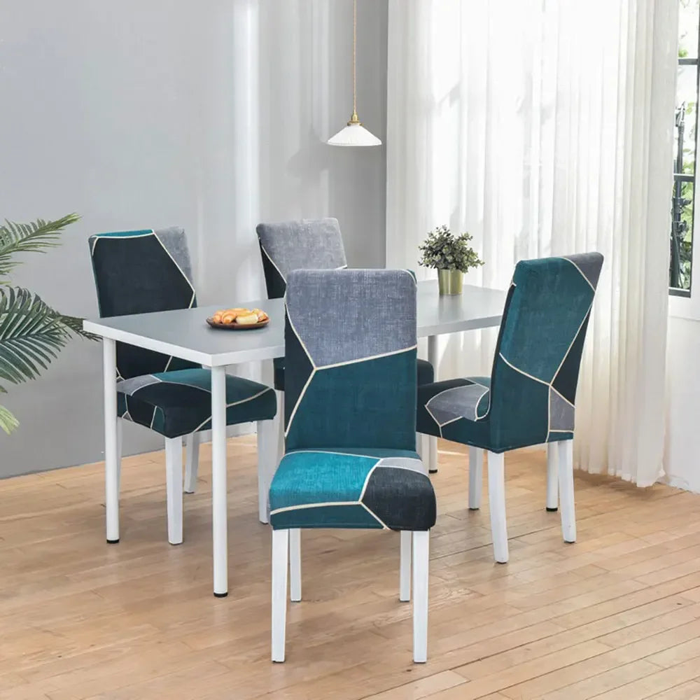 Afralia™ Geometric Stretch Chair Cover Slipcovers | Elastic Seat Case