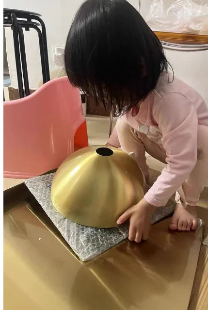 Afralia™ Copper Chandelier: Nordic Minimalist Gold Pendant Lamp, Luxurious Indoor Decor