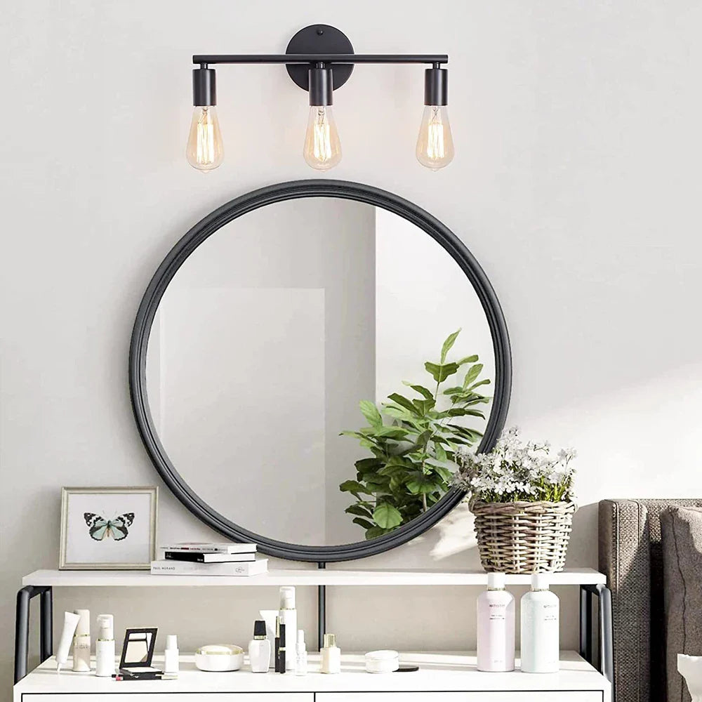Afralia™ LED Multihead Mirror Wall Lamp – Vintage Decorative Indoor Lighting
