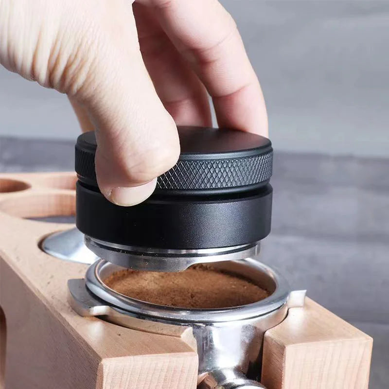 Afralia™ Coffee Distribution Tool: Adjustable Palm Tamper, Stainless Steel, 3 Angled Slopes