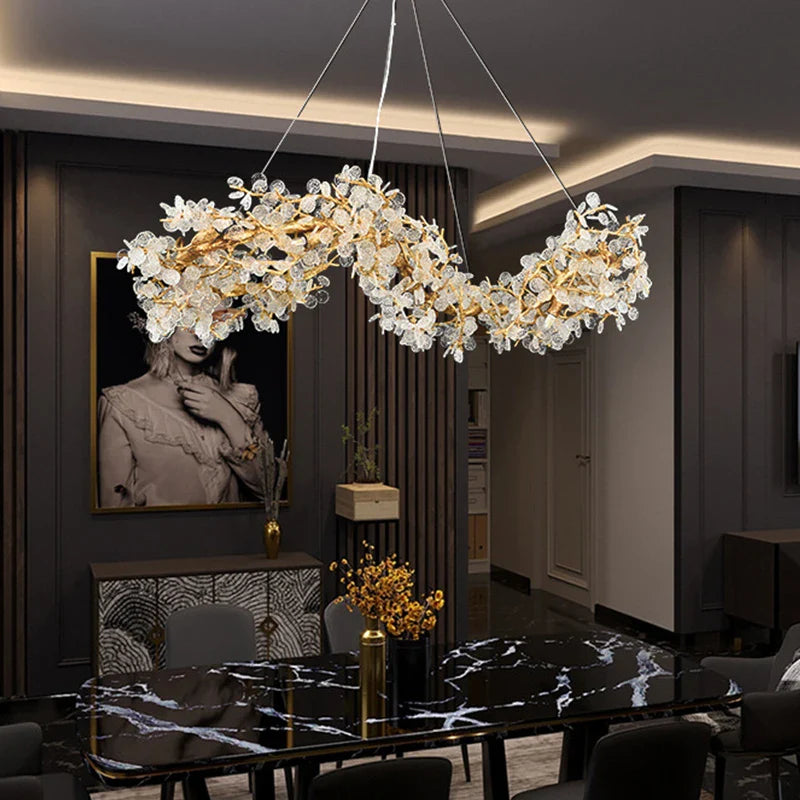 Afralia™ Gold Chandeliers for Luxe Living Spaces