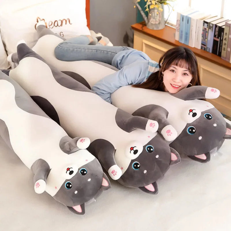 Afralia™ Long Pillow: Soft, Comfortable, Cute Plush Toy for Kids, Girlfriend, Schoolmate - Ideal Gift