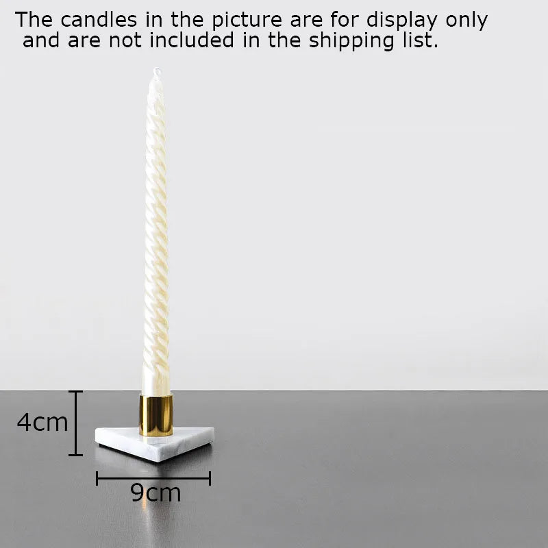 Afralia™ Marble Candle Holder: Romantic Table Decoration & Wax Melt Burner