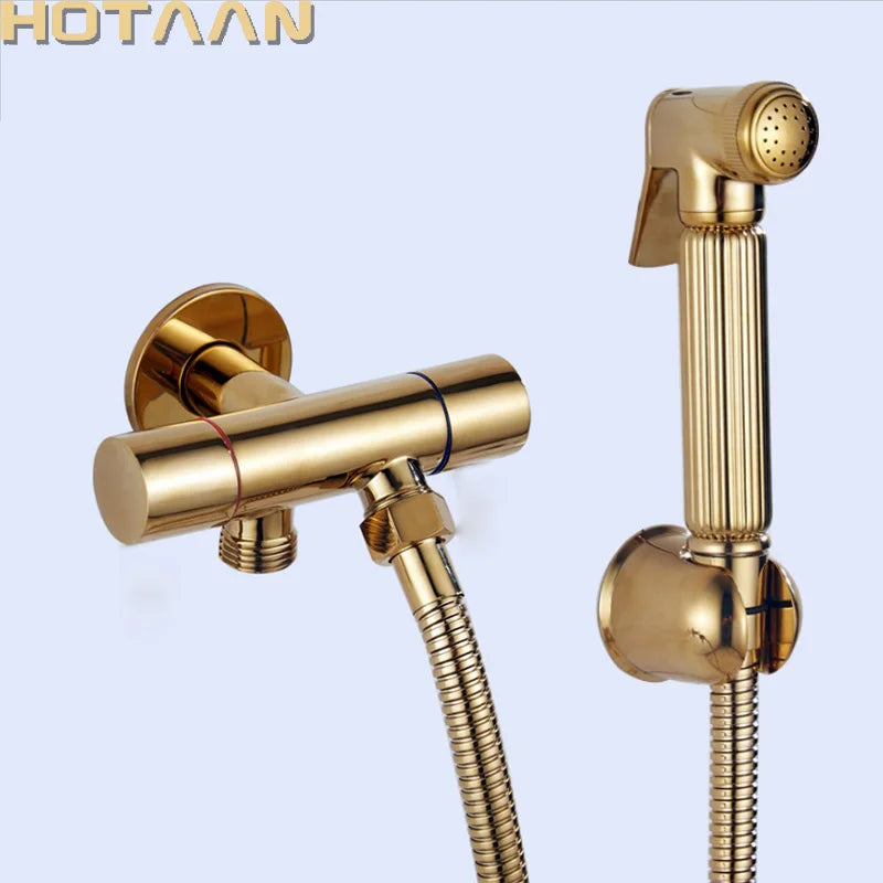 Afralia™ Copper Bidet Sprayer Set for Bathroom Hygiene