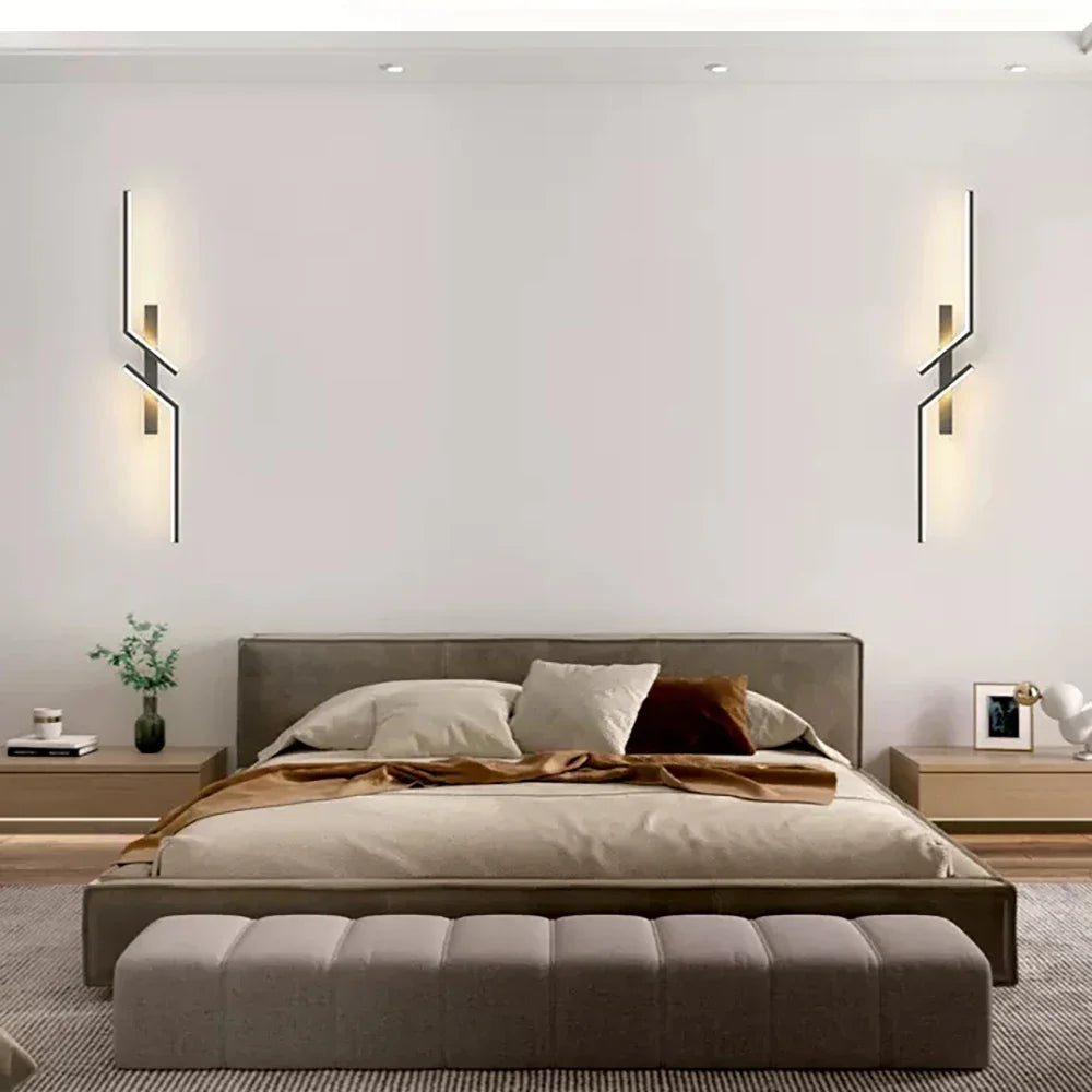 Afralia™ Modern LED Wall Decor Lamps - Minimalist Strip Sconces for Living Room, Bedroom, and Home Interior Lighting