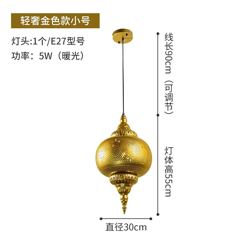 Afralia™ Vintage Iron Art Pendant Lights LED E27 Industrial Thai Hanging Lamps