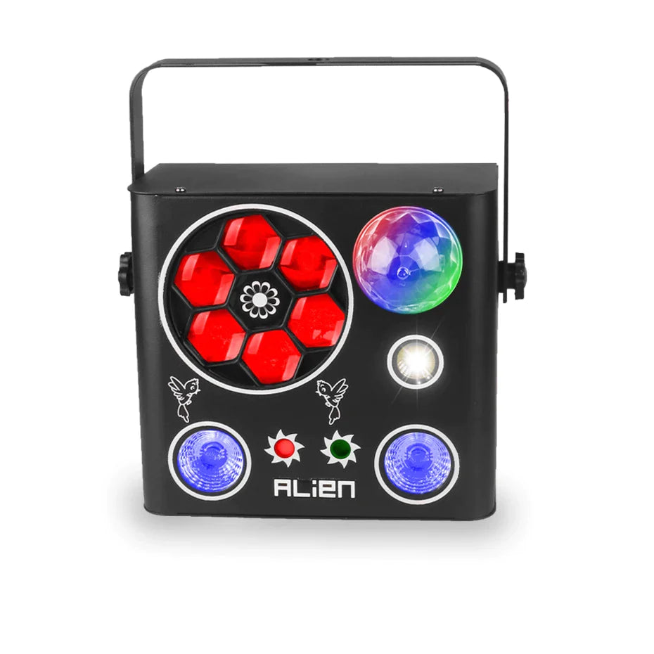 Afralia™ 5in1 LED Gobo Strobe Laser Projector DJ Disco Stage Lighting