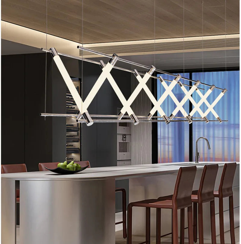 Afralia™ LED Chandelier: Modern Nordic Industrial Pendant Light for Dining Room and Bar
