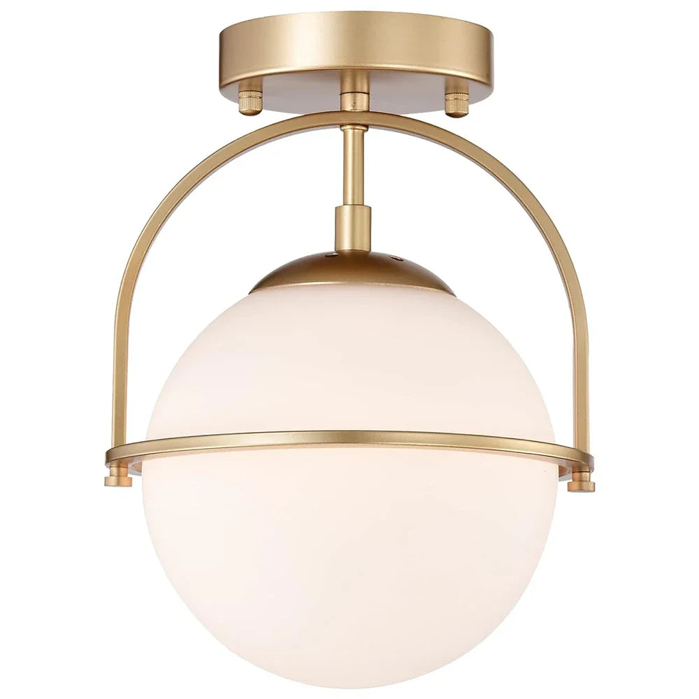Afralia™ Glass Ball Suspension Ceiling Light for Living Room