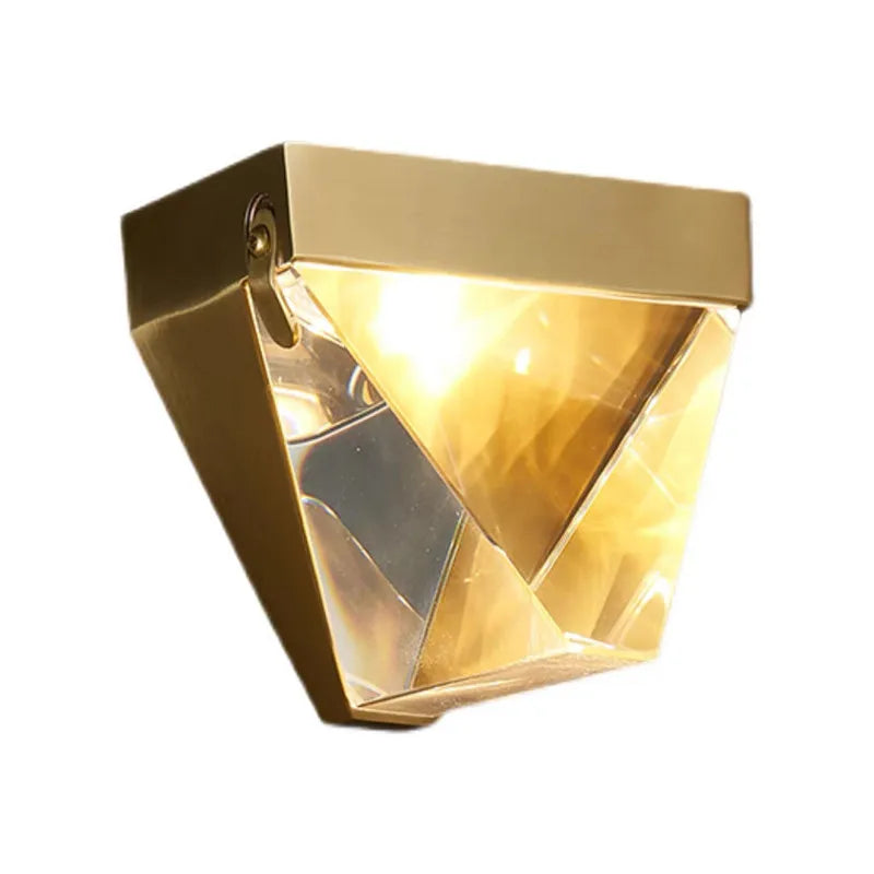Afralia™ Crystal LED Wall Sconce: Elegant Chrome/Gold Bedside Lamp for Home/Hotel Interiors