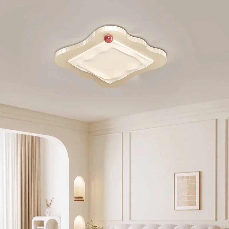 Afralia™ Cream Style LED Ceiling Light for Bedroom and Living Room Decor