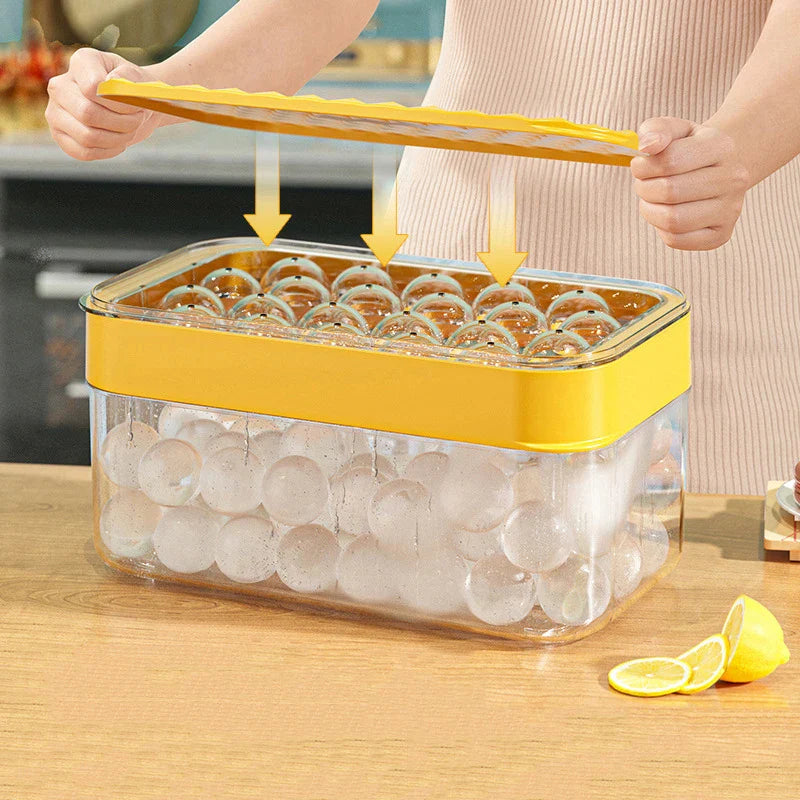 Afralia™ Ice Mould Tray | Quick Demould Silicone Ice Box | Creative Kitchen Bar Freezer Drink Cooling