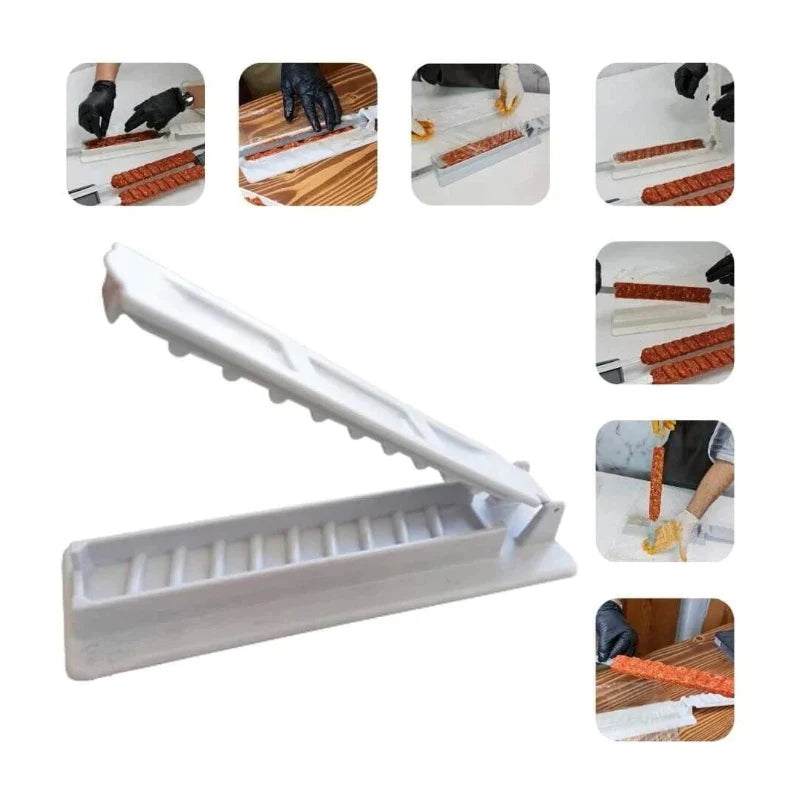 Afralia™ Kebab Press Maker for BBQ Skewers and Grill Meat - Portable Picnic Tool