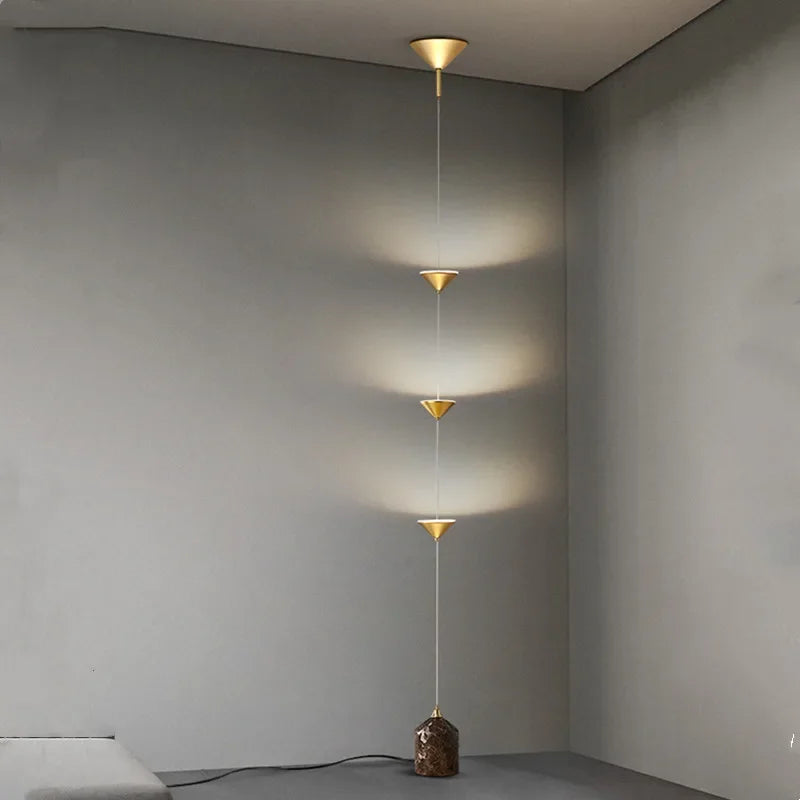 Afralia™ Nordic Marble Floor Lamp Adjustable Metal LED Light