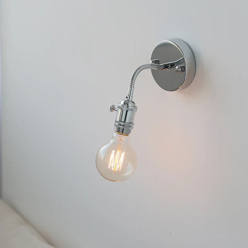 Afralia™ LED Wall Lamp Sconce with Pull Chain Switch and Flexible Arm