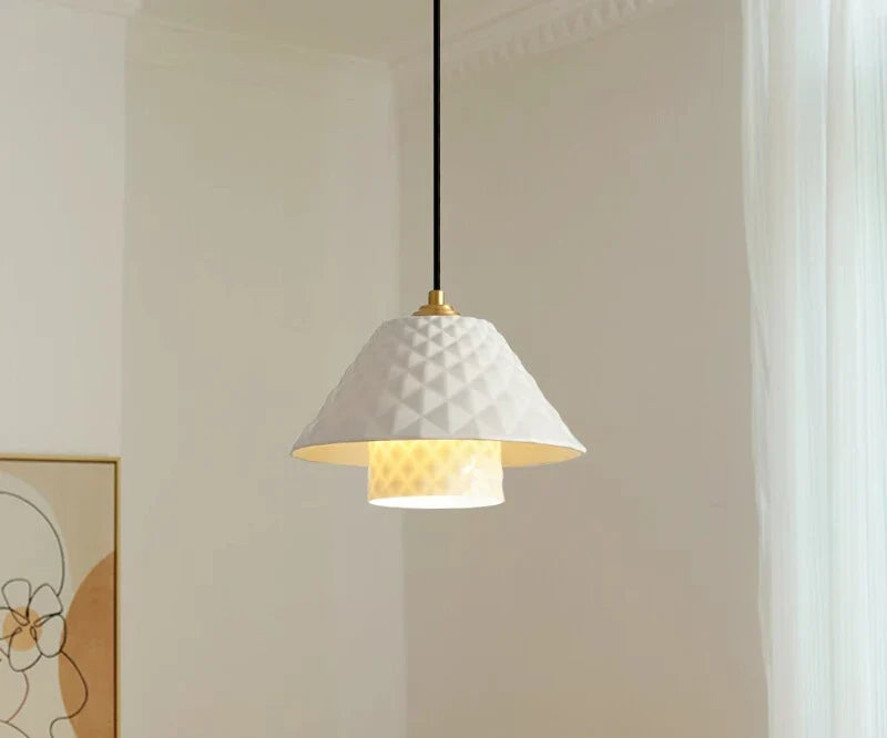 Afralia™ Copper Ceramic Pendant Lights for Home Decoration