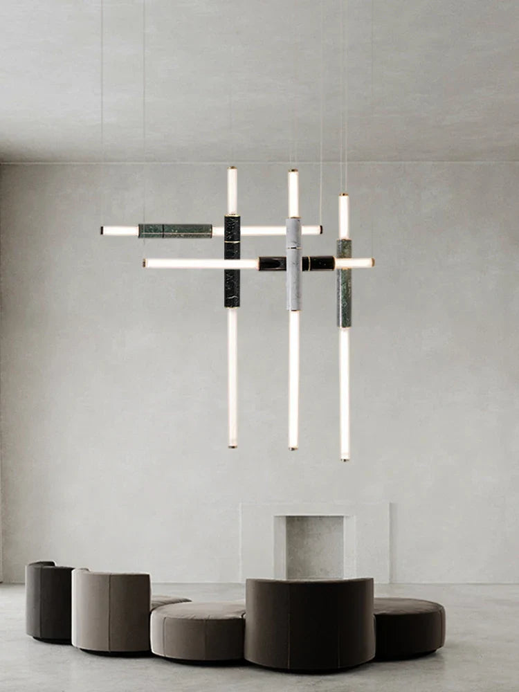 Afralia™ Black Marble Pendant Light for Dining Room Ceiling - Luxury Adjustable Fixture